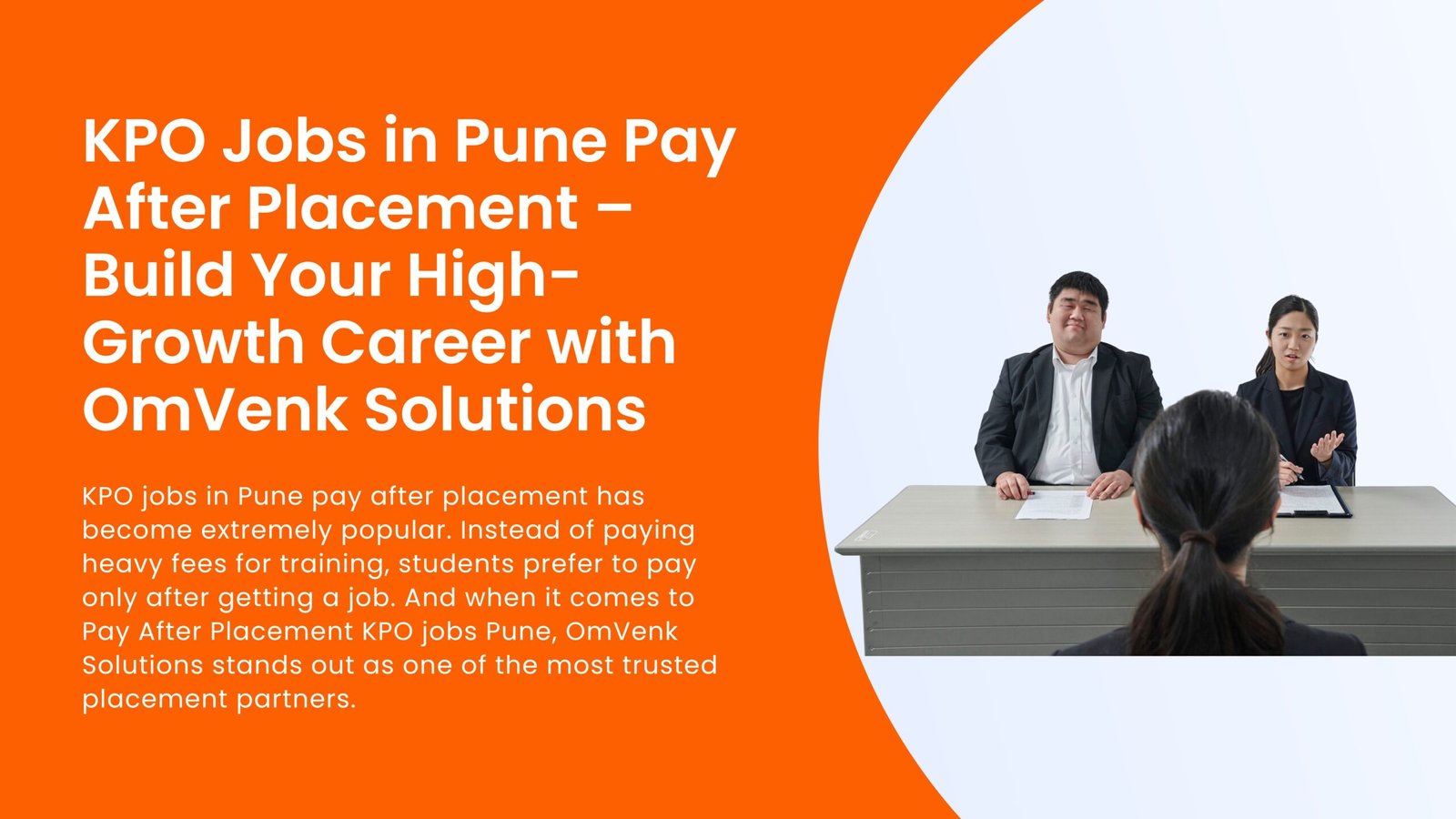 kpo jobs in pune pay after placement, KPO Jobs in Pune Pay After Placement – Build Your High-Growth Career with OmVenk Solutions